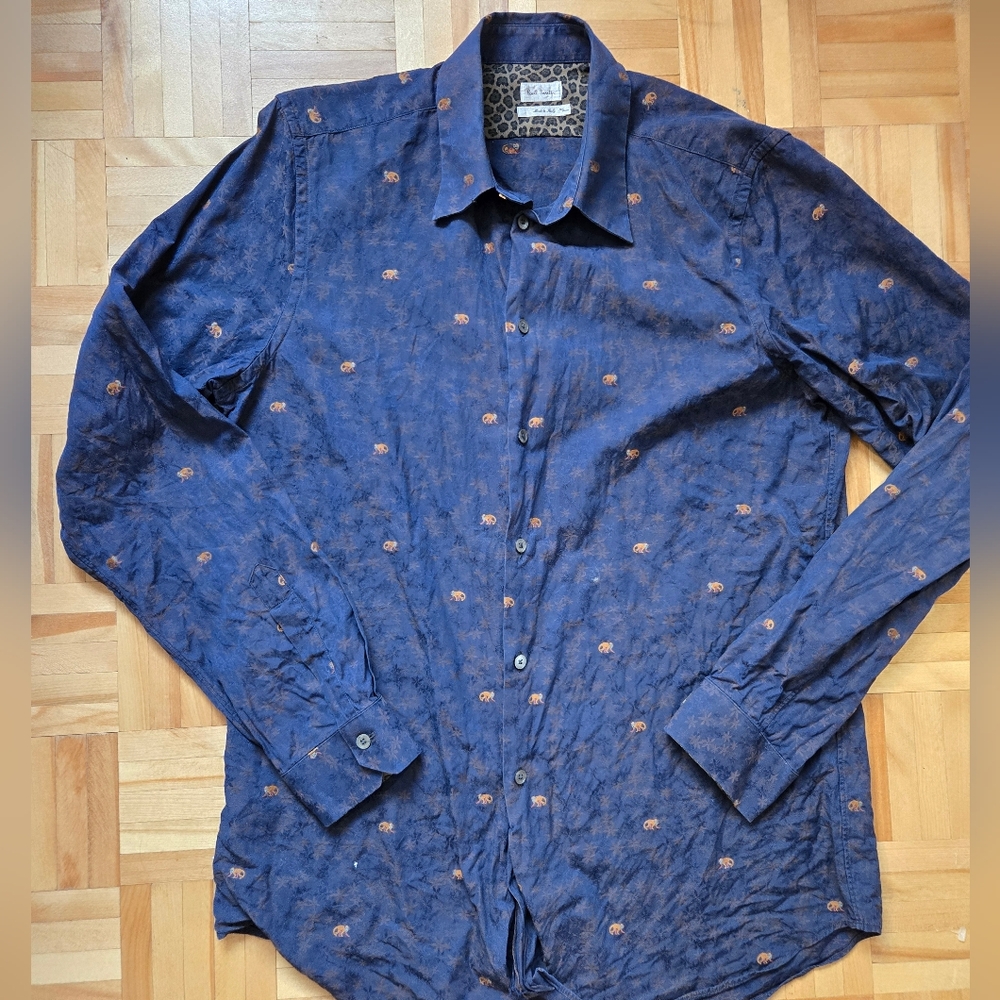 Paul Smith Blue Casual Button Down Shirt